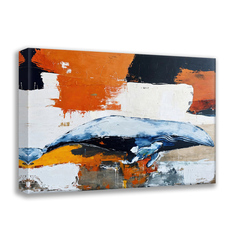 Whales-8  Giclee on Gallery Wrapped Canvas, 20" H x 24" W