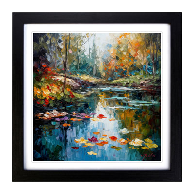 Pond Palette Knife No.2 - Framed Print