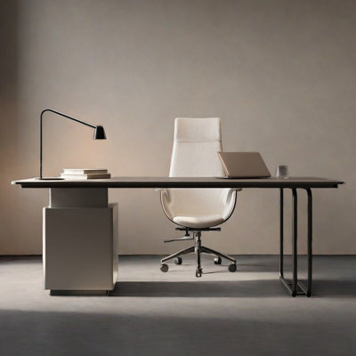 Bureau en granit avec tiroir de rangement simple
