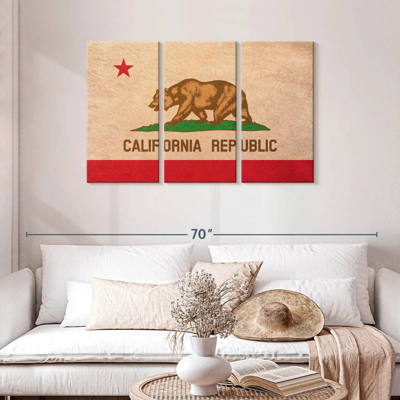 Borges California Flag, 28" H x 45" W