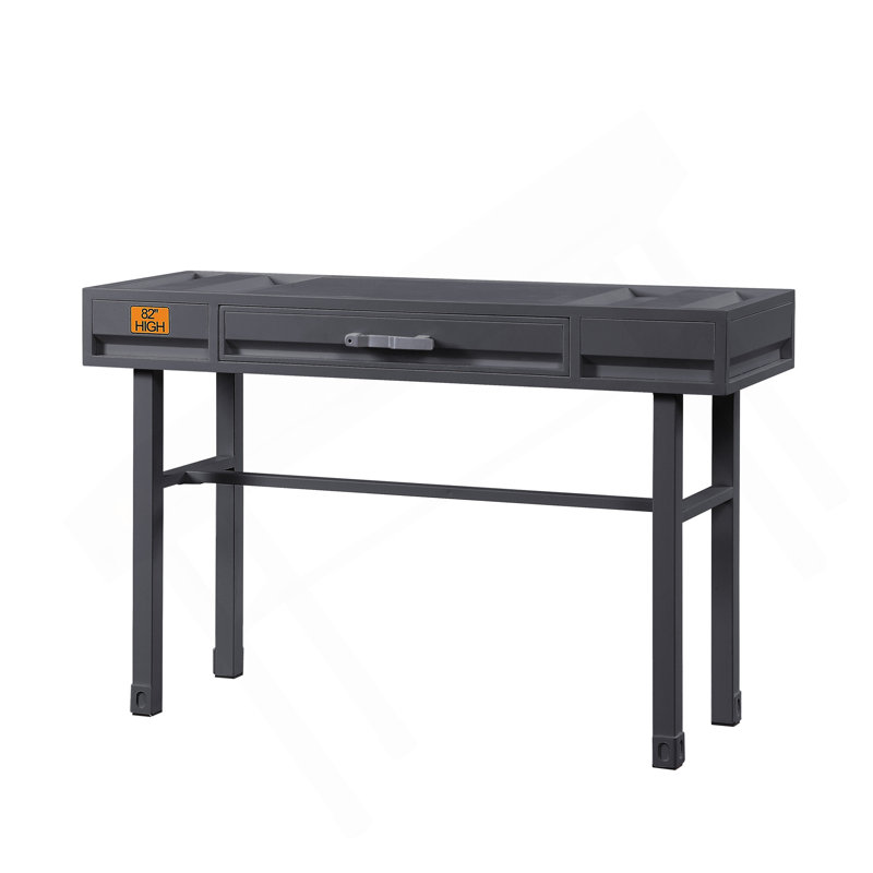 Bureau de coiffeuse Cargo, Métal industriel
