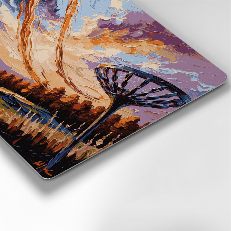 Art mural en métal brun, H 144 po x l 216 po x P 0,05 po