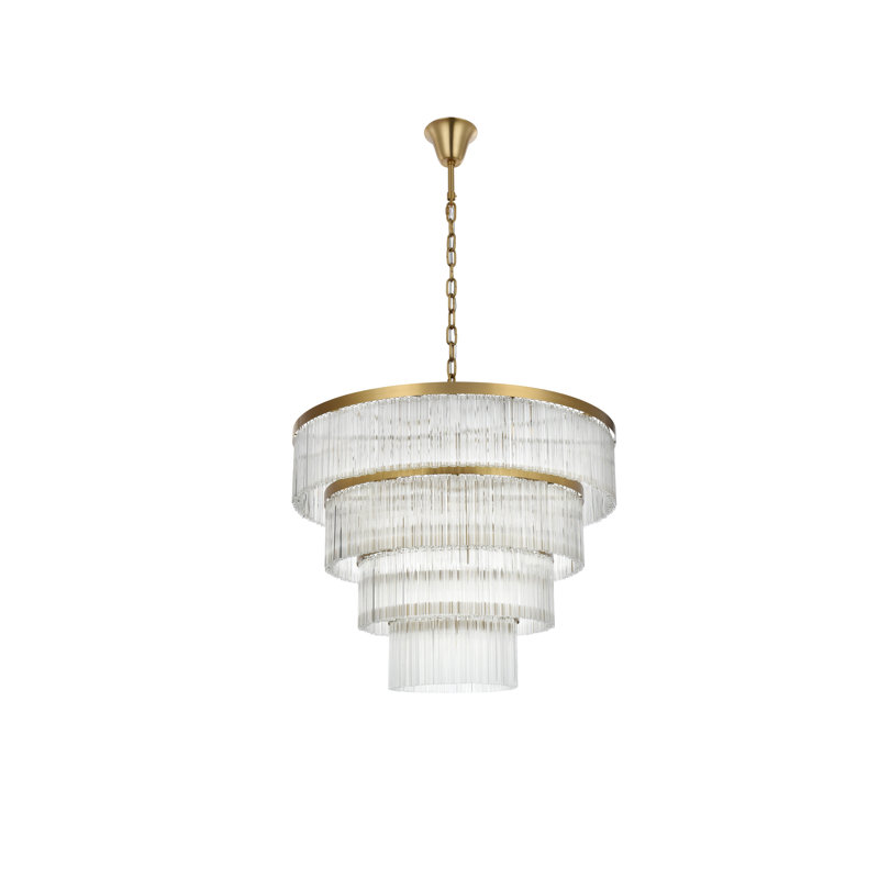 Lustre Lu 40 pouces , Or satiné