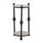 Darlyene Modern Metal and Wood Accent Table with Sturdy Iron Frame and Elegant Marble Top