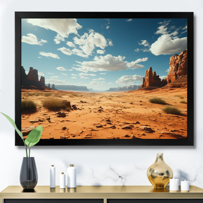Horizon aride sur le désert du Nevada I - art mural Canyon et désert