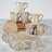 Matrix Gold Set of 6 Plated Canape Plates 6in asst