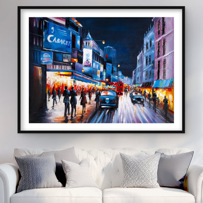 Cabaret Evening - Contemporary Cities Framed Matted Print