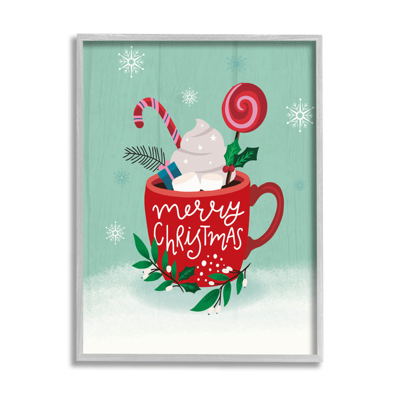 Joyeux Noël cacao chaud - -232, H 30 po x l 24 po x P 1,5 po, Estampe numérique Farmhouse