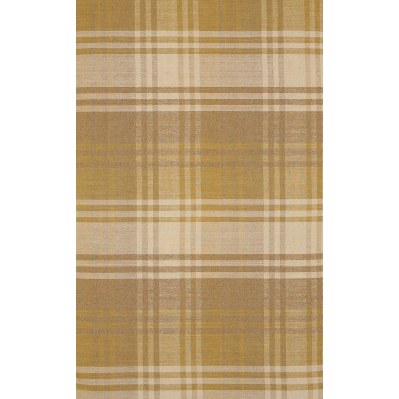 Chelton Yellow Flatweave Wool Area Rug, Rectangle 8' x 10'