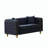 Modern Chesterfield Loveseat Sofa with Button Tufting