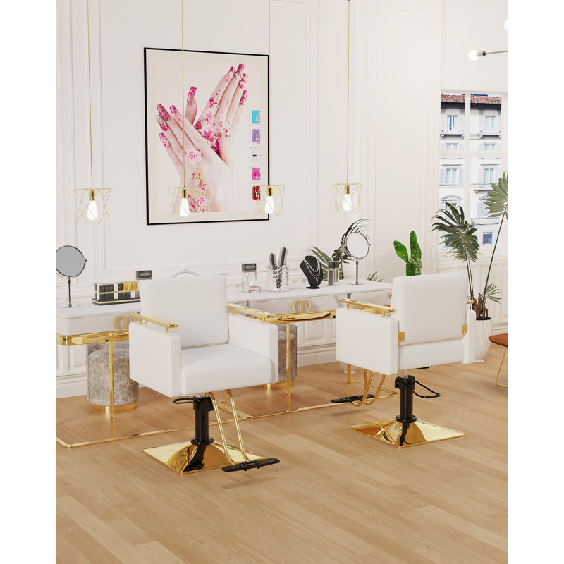 Fauteuil de massage en faux cuir, Blanc