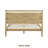  Adept Wooden Bed Frame with Headboard, Solid Wood Foundation with Silent Slats and Wood Central Supports, 1000 Lb Capacity, Effortless Assembly, Multiple Sizes and Colors-587013832-587013834