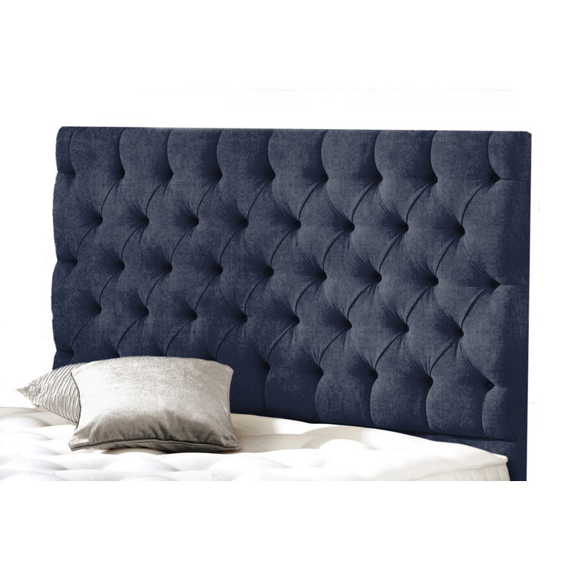 Ryan Upholstered Headboard, Small Single (2'6), Blue
