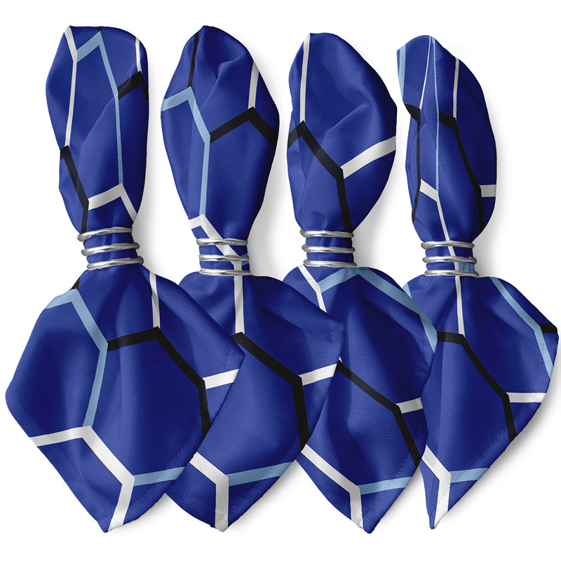 Ensemble de serviettes 4 pièces Synthia, bleu