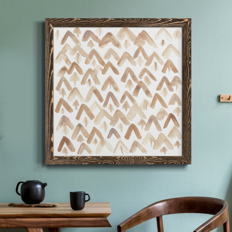 Toile encadrée de qualité supérieure - prêt à accrocher, H 17 po x l 17 po x P 1,5 po, Noyer