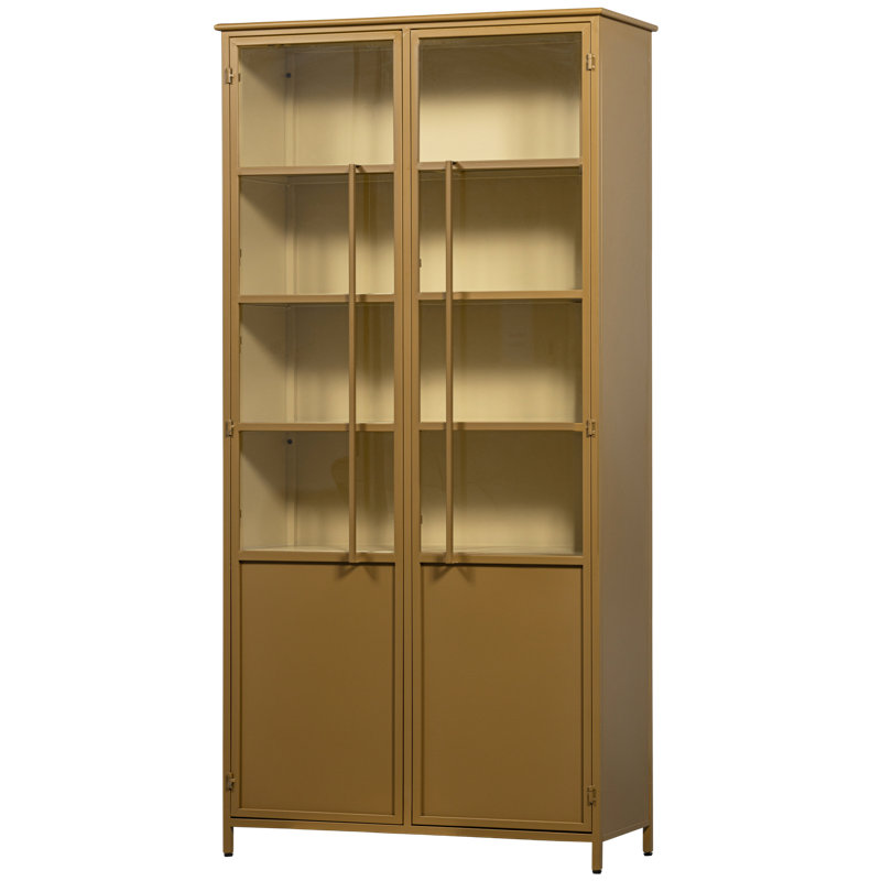 Exhibit 99 cm W Display Cabinet, Yellow