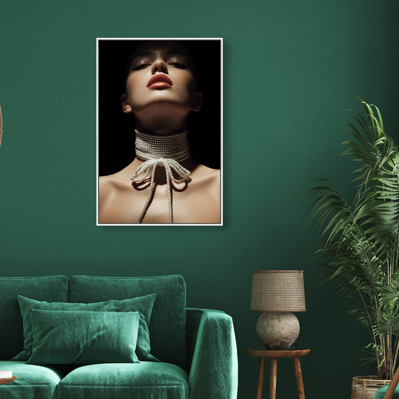 Pearl Constellation Print by Oliver Gal, 16"H x 11"W, White Floater Frame