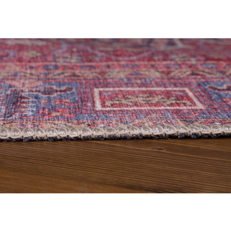 Premium Machine Washable Carpet, 4.6 x 6.2 Feet, 100% Polyester, 1850 g/m² | Pile Height: 0.2 Inches | Eco-Friendly Recycled Poly Cotton Underside | Perfect for Living Room, Bedroom, and High-Traffic Areas