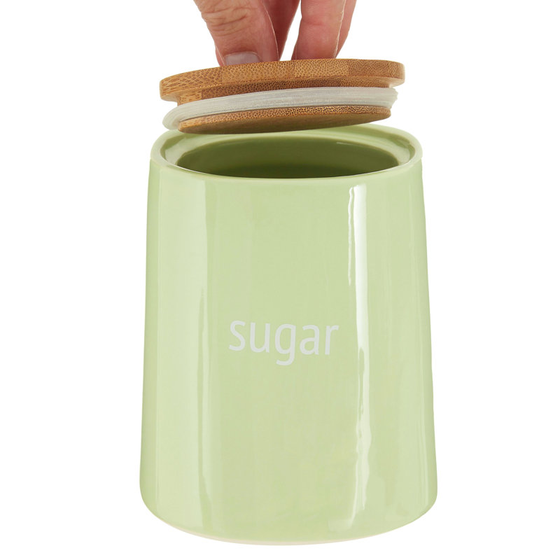 Revel Ceramic / Porcelain Jar, Green
