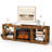Farmhouse 70'' TV Stand For Tvs Up To 70'' With 23'' Electric Fireplace And Adjustable Shelves-367462662