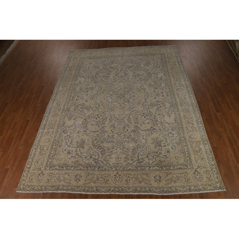 Tapis traditionnel floral en laine 10 x 12