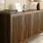 Walnut Sideboard Buffet Cabinet With Storage