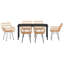 7 Piece Garden Dining Set Poly Rattan-1832395496