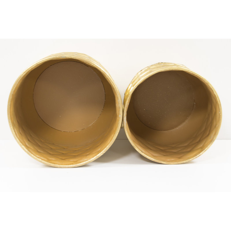 Noranda Metal Pot Planter