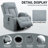 Infinite Position Single Motor Power Lift Recliner Chair For Elderly, Heavy Duty With 8-Point Vibration Massage, Lumbar Heating, USB Charging, And Cup Holders-522757937
