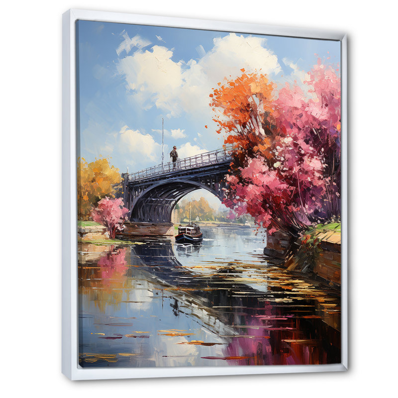 Robertville, le pont à Argenteuil II, Cadre flottant blanc, H 20 po x l 12 po x P 1 po