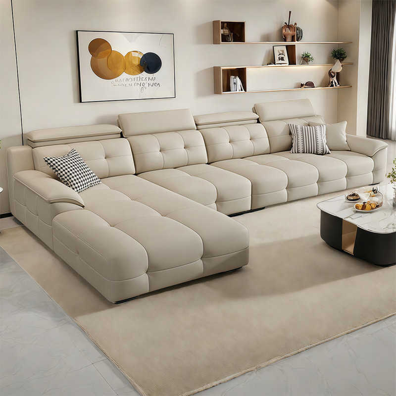 Canapé de luxe italien, 4, H 35,43 po x l 141,73 po x P 72,83 po