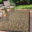 Tapis intérieur / extérieur noir / kaki Haggerty-149412052