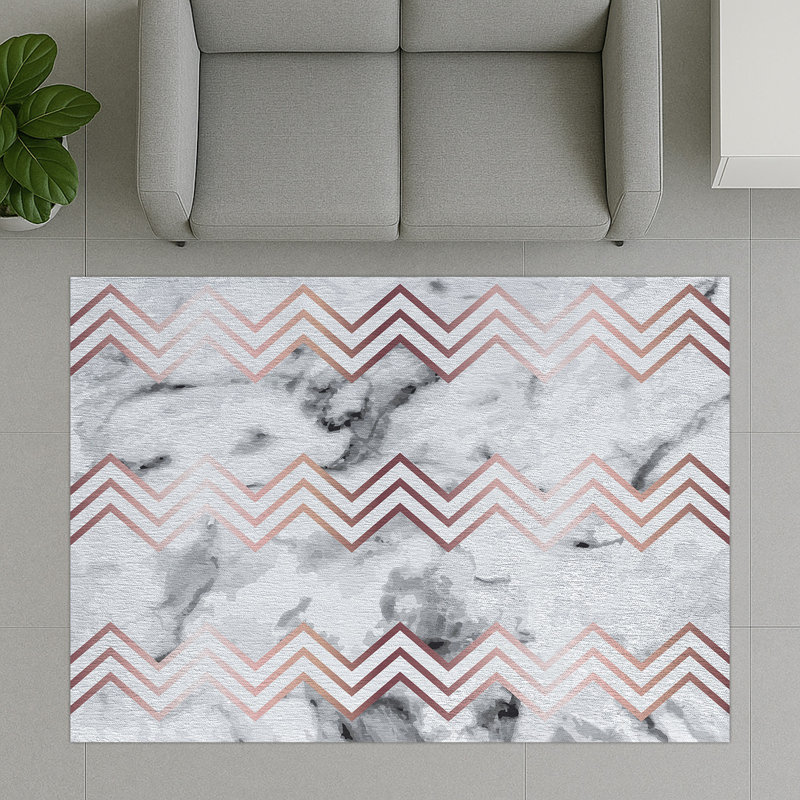 Geometric Area Rug, Rectangle 140 x 200 cm