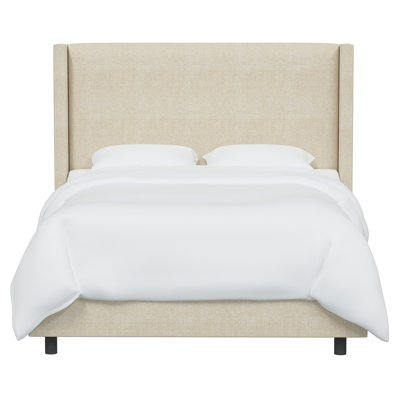 Benson Upholstered Wingback Bed