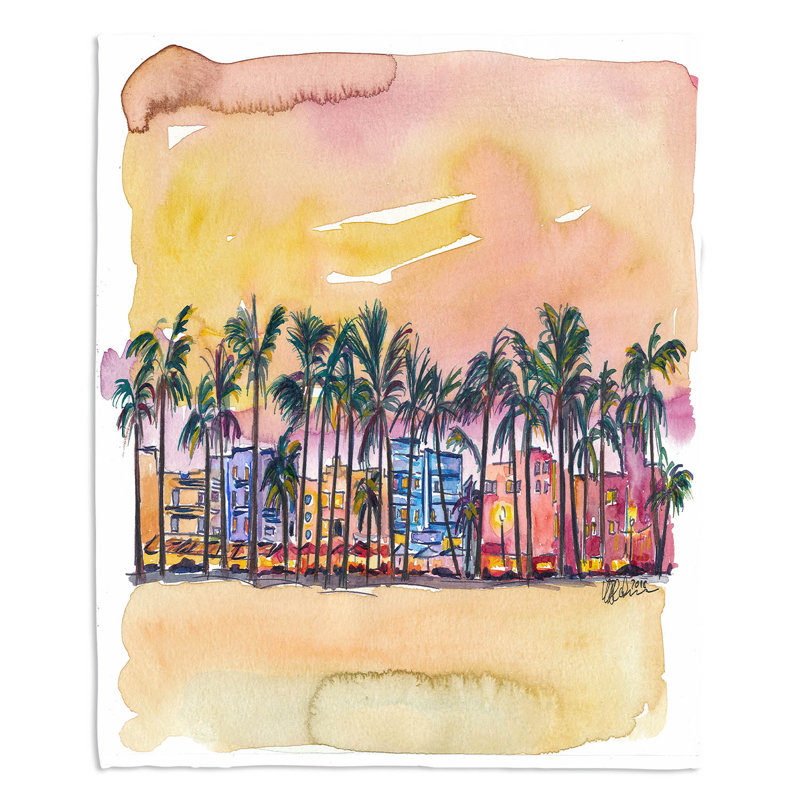  Couverture Miami Ocean Drive, 68 po x 80 po