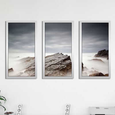 On The Rocks Iv - 3 Piece Picture Frame Photograph Print Set on Acrylic -  Picture Perfect International, 704-2301-1224