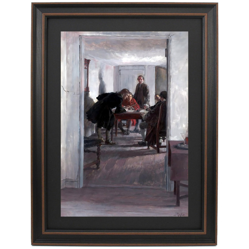 In The Old Raleigh Tavern By Howard Pyle, 24" W x 36" H