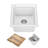 KRAUS Bellucci 28” Granite Workstation Drop In Top Mount Single Bowl Kitchen Sink with Accessories-86781490-87761613