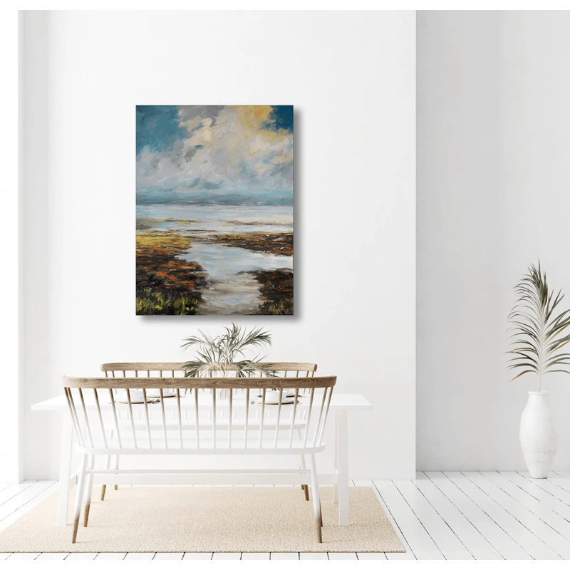 «Here Comes The Sun», reproduction d'art sur toile, H 24 po x l 20 po x P 1,75 po, Toile avec cadre brun