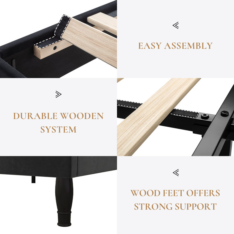 Antonious Upholstered Platform Bed