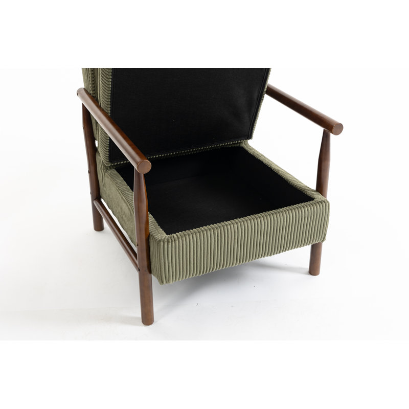 Chaise d'appoint rembourrée avec structure en bois massif, pieds en métal, blanc, l 28,75 po x P 29 po x H 35,5 po, 1 pièce