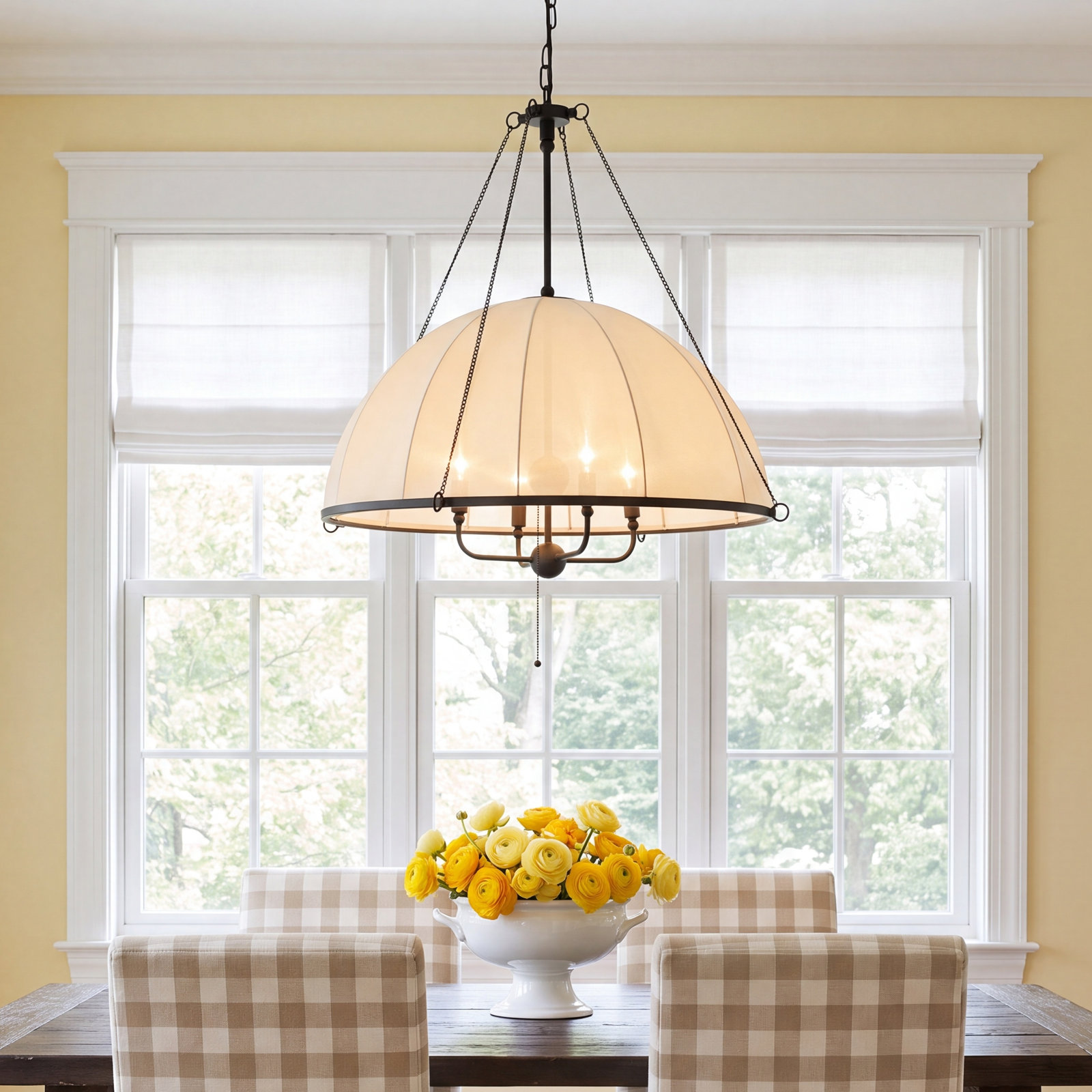 Crosby 4-Light Chandelier, Black