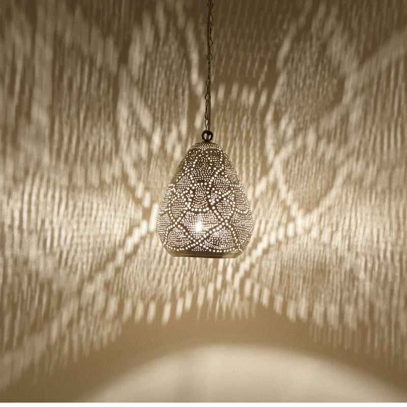 Sabara 1 - Light Single Teardrop Pendant, 25cm H x 18cm W x 18cm D