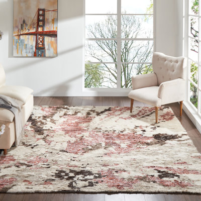 Benally Hand Knotted Wool Abstract Indoor Rug