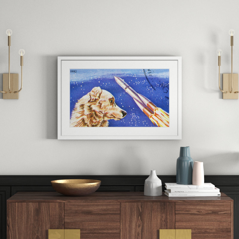 Dog Watches Takeoff - Print on Canvas, 61cm H x 91cm W x 3.81cm D