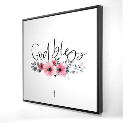 God Bless Print On Canvas