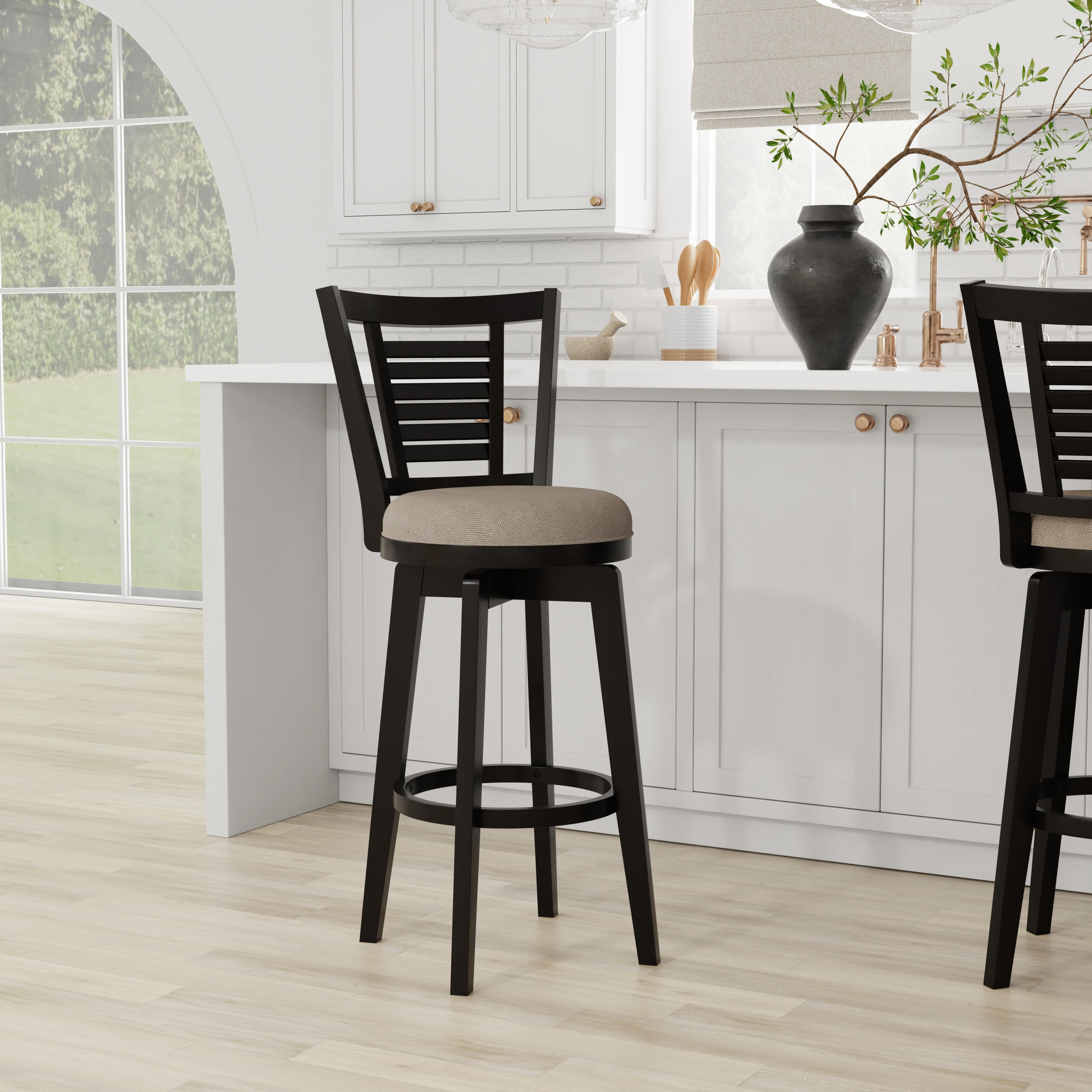 Veronica swivel best sale counter stool