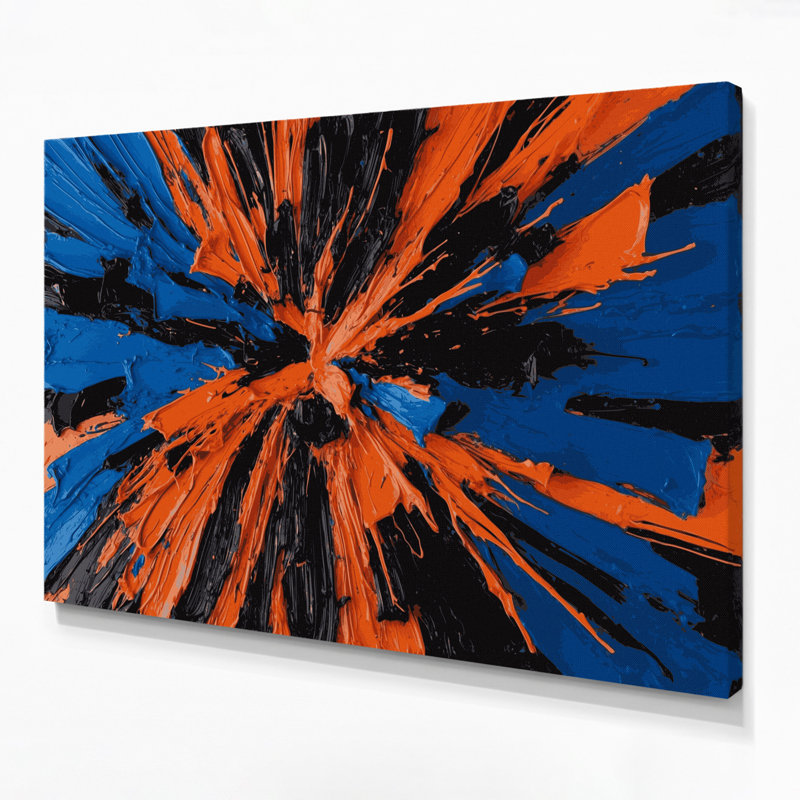 Neo Expressionism 2 Black Canvas Wall Art