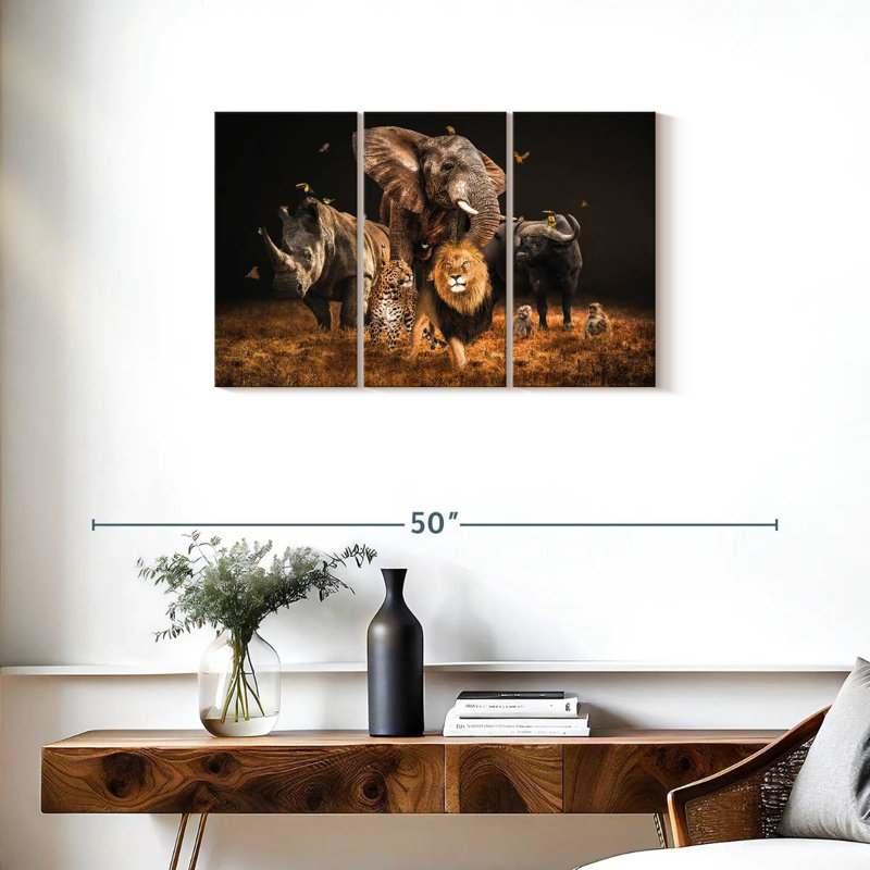 Brampt Big 5, 20" H x 33" W