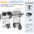 Hongtamoy 2 Packs Wall Mounted Pot Lid Rack Organizer, Hanging Pot and Pan Lid Organizer for Kitchen with 10 Upgrade Hooks, Pot Lid Holder for Cookware,Pans,Utensils Organization, Black